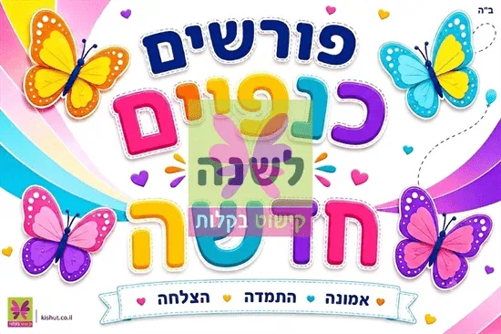 ערכה לפתיחת שנה "פורשים כנפיים"